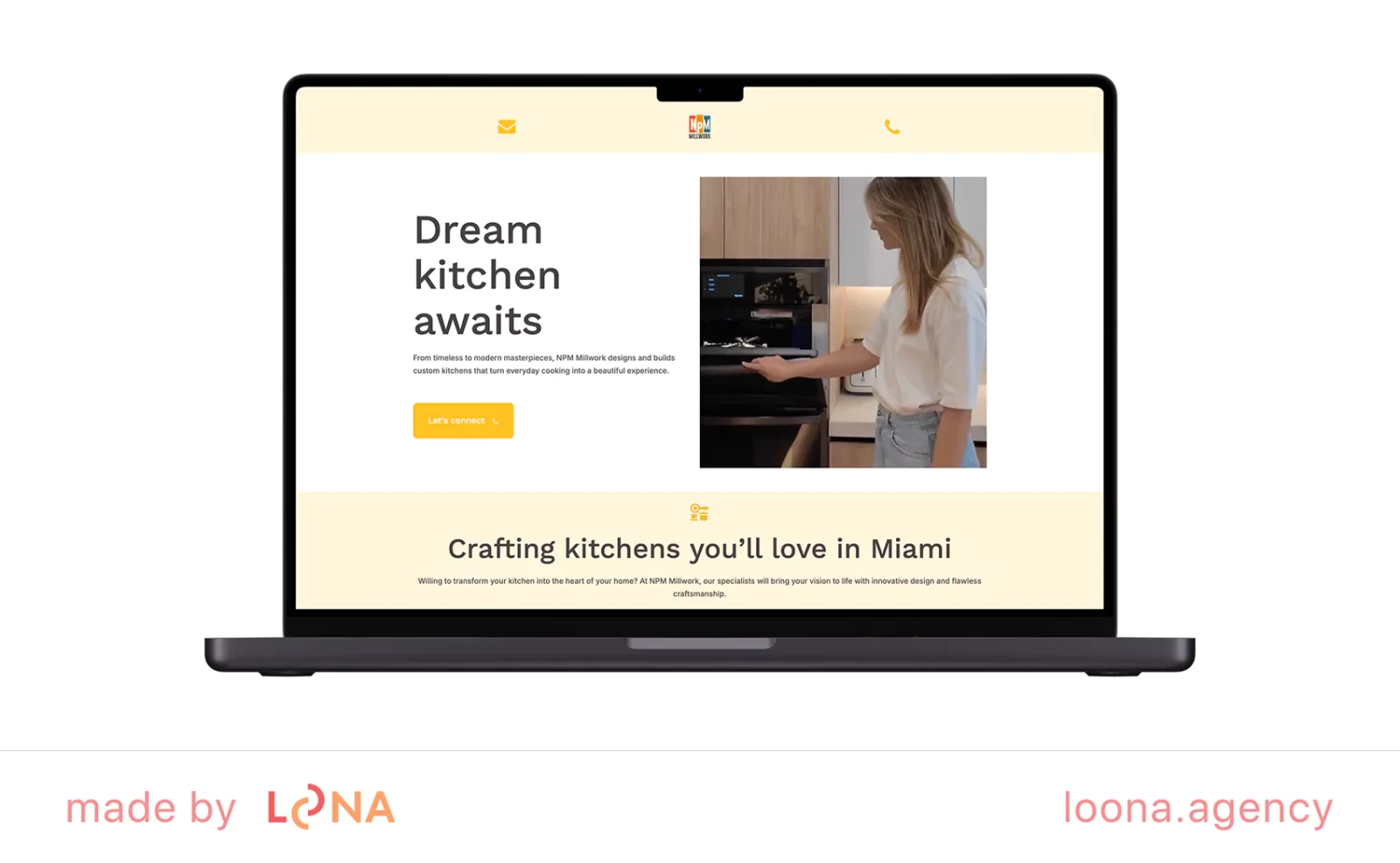 Loona Agency's landing page optimization for NPM Millwork