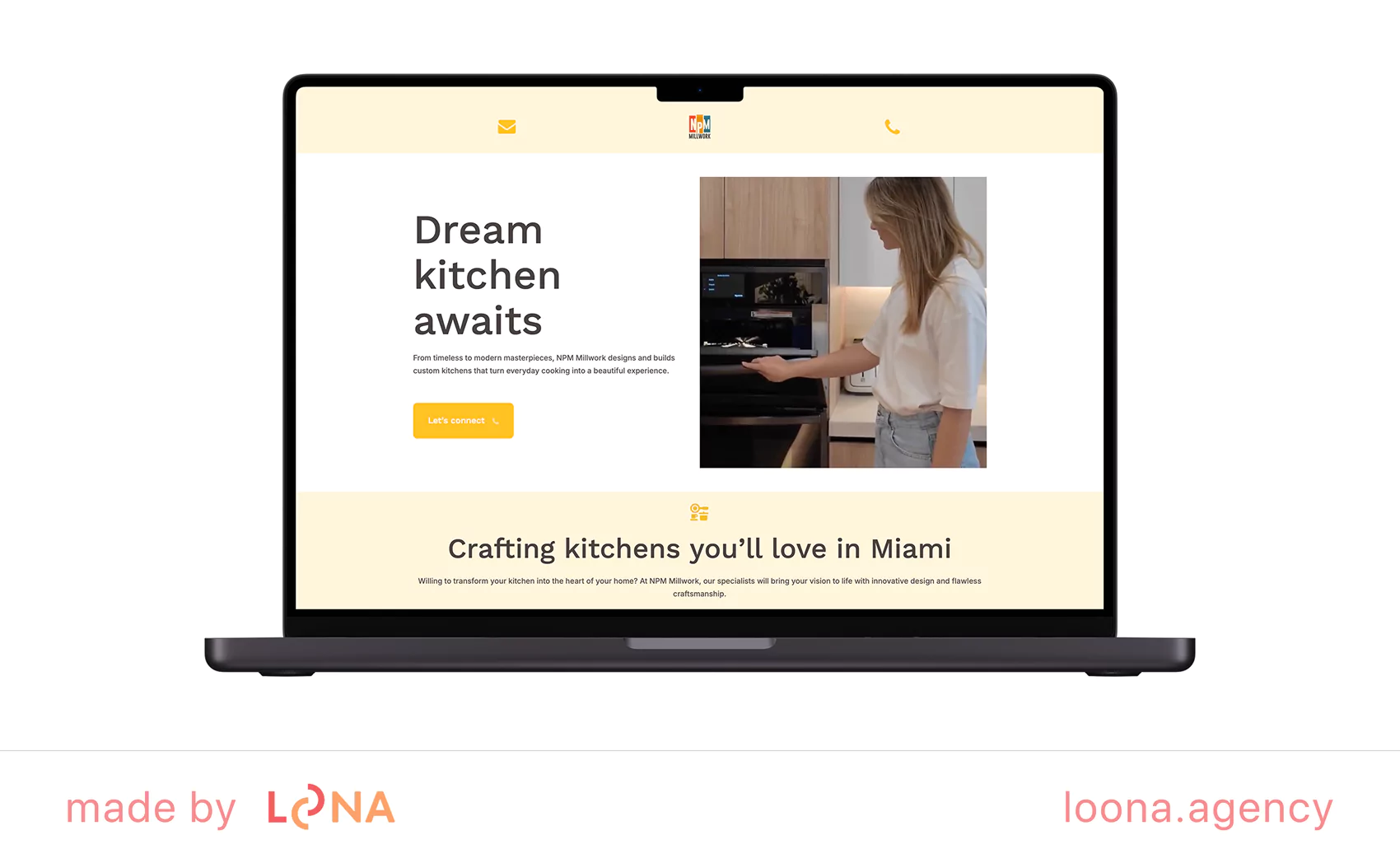 Loona Agency's landing page optimization for NPM Millwork