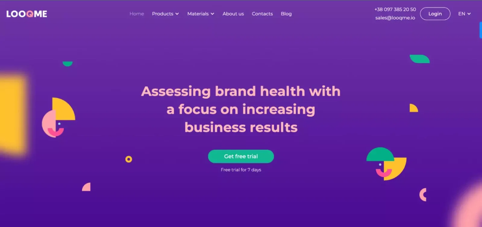 LOOQME's screenshot of the interface