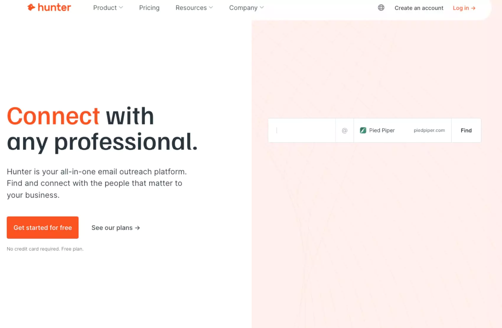Hunter's screenshot of the interface