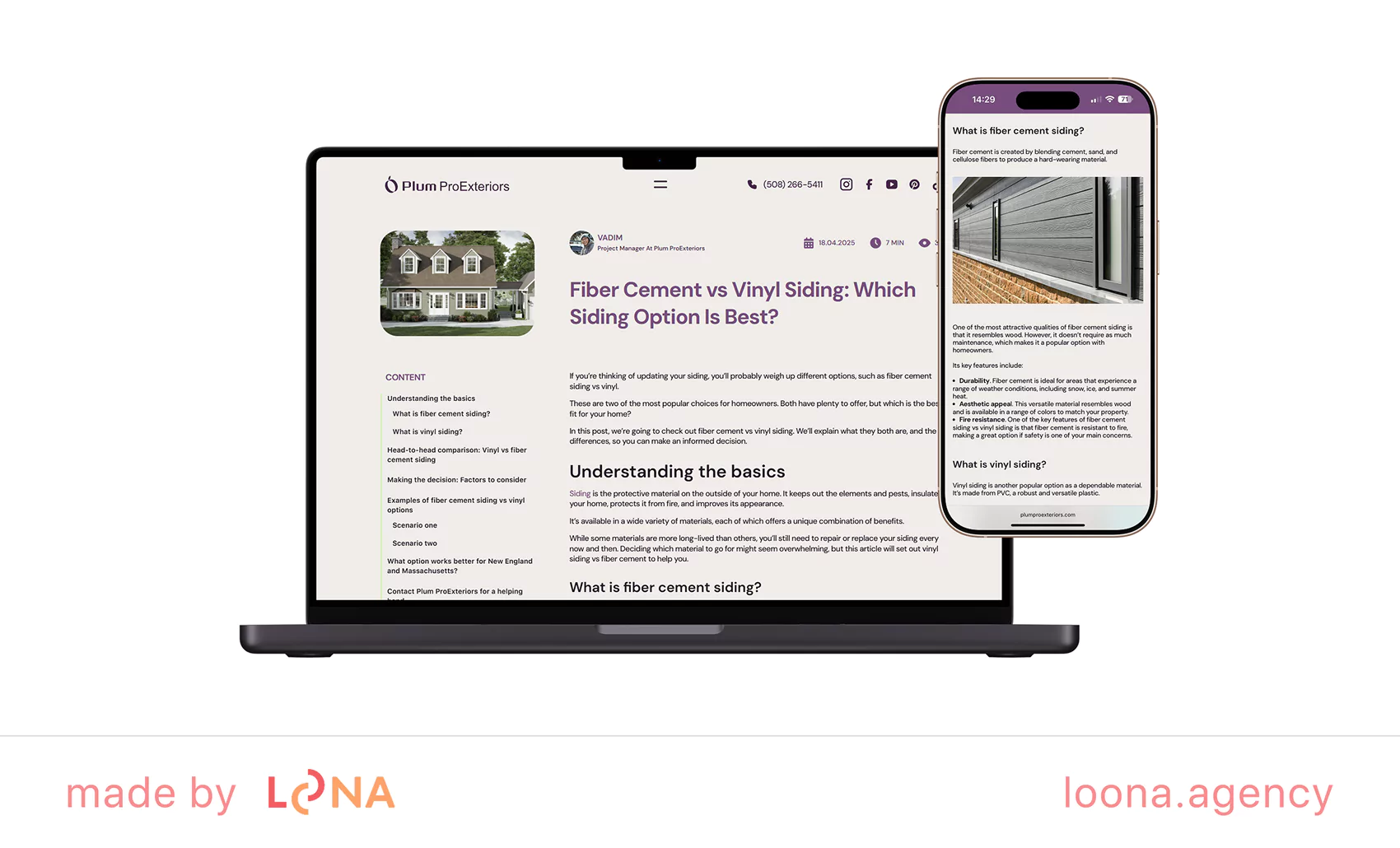 Loona Agency Plum ProExteriors case