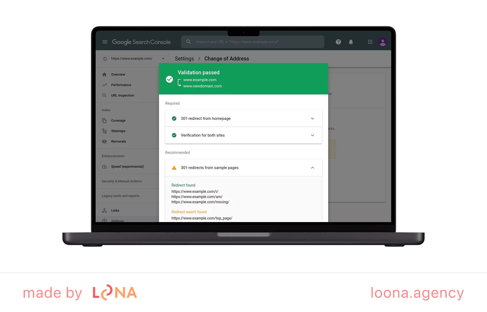 Google Search Console is one of the top tools for changing domain name