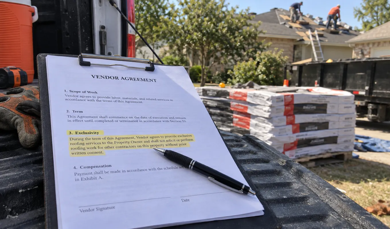 Checklist for vetting a vendor of roofing leads before signing